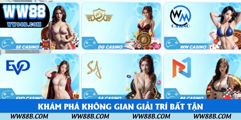 Khám phá không gian giải trí bất tận Khám phá không gian giải trí bất tận